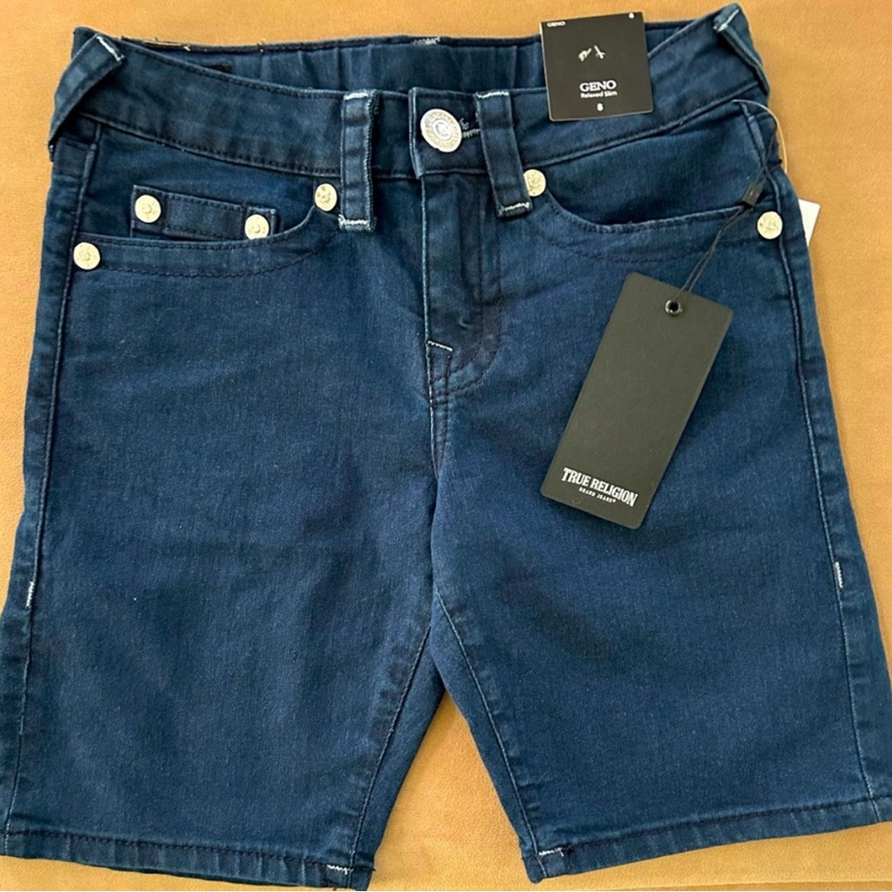 True Religion Blue Denim Shorts, boys size 8